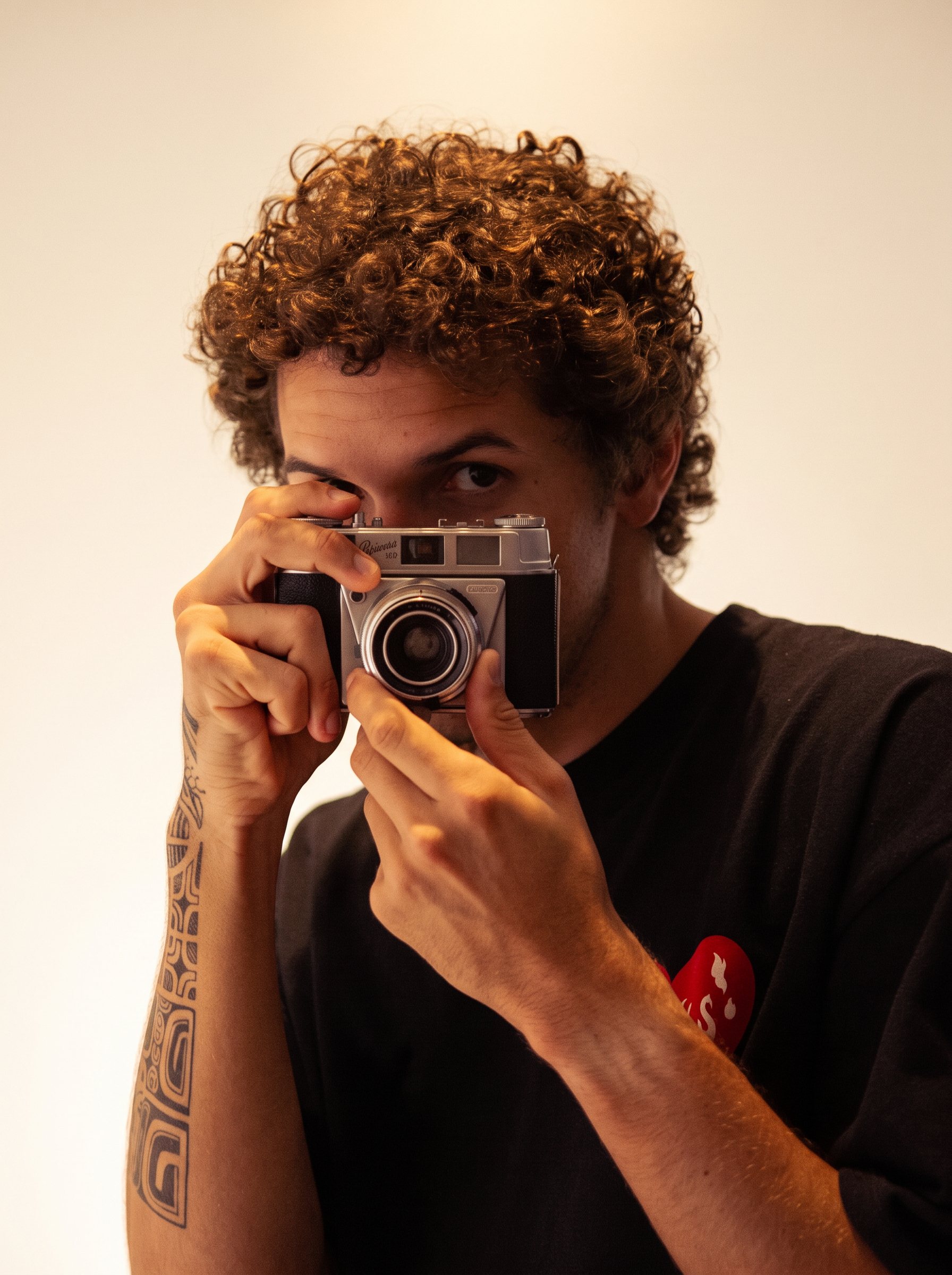 Nino Franco fotografando